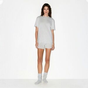 SKIMS Gray Short Sleeve Tee